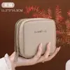 Bolsa de almacenamiento de joyería de doble capa lujosa, multifuncional para viajes de niñas, gran capacidad para pulseras, anillos, monedero y collares