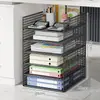 Organizador de archivos para debajo del escritorio, estante de almacenamiento vertical para documentos y archivos A4 para estaciones de trabajo de oficina, gabinete de almacenamiento de oficina vertical