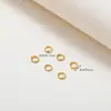 Banho de ouro real 18K banhado a cobre cor de retenção galvanoplastia conector Acessórios de joias diy feitos à mão pulseira brincos Contas Perler atacado