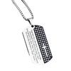 Amazon Explosiones Collar de Acero Inoxidable Masculino Colgante Marca Crusader con Letra diy Accesorios Collar de Acero Titanio Venta al por Mayor
