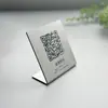 Sinal de código de pagamento, sinal de exibição de código QR de pagamento, sinal de pedido com código de escaneamento em acrílico, cartão de número de mesa, vestuário