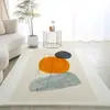 Série de Tapetes Estilo Abstrato Geométrico, Imitação de Caxemira, Capachos Macios e Confortáveis, Tapetes Decorativos Bonitos e Versáteis para a Sala de Estar
