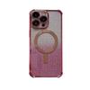 Estuche para teléfono con purpurina degradada para iPhone 15 Pro Max, Apple 14 PM, anticaída, 13 magnético suave, 12 galvanoplastia 16