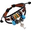 Pulseira Masculina retro personalizada jóias artesanais couro frisado pulseira europeia e americana moda masculina pulseira de couro estilo étnico