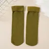 Calcetines Grues de Base con Rayas Verticales para Niños de Algodón Cálidos para Dormir para Otoño e Invierno Estilo Japonés Alta Elasticidad Forrados de Felpa Almacenamiento de Calor Calcetines de Nieve