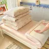 Conjunto de Três Peças de Algodão Desenho Animado para Dormitório Estudantil, Roupa de Cama de Solteiro, Lençol e Fronha 100% Algodão