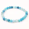 Pulsera de Cristal Natural, Simple de un Solo Círculo con Cuentas Redondas Joyería Transfronteriza, Joyería Estilo Pareja de Ágata Roja, Pulseras de Cristal para la Mano