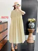 Vestido Plisado Artístico Estilo Mori Girl Japonés con Cuello de Solapa para Mujer, Vestido Largo Suelto y Casual de Verano