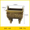 Quemador de incienso de aleación al por mayor de fábrica con superficie de trípode con patrón de dragón, quemador de incienso Xuande, línea de incienso para interiores del hogar, quemador de incienso zen, decoración.