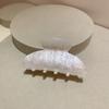 Pinza de Garra Acrílica Dulce Pequeña Fresca para Niña Mármol Onda de Agua Sentido de Alto Nivel Pasador para la Parte Trasera de la Cabeza Pinza para el Cabello de Disco
