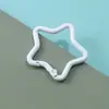 Direto da fábrica Cor Macaron liga estrela de cinco pontas chaveiro gancho externo para mochila acessórios de joalheria DIY
