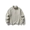 Sudadera de manga larga para hombre IZEXX, estilo para pareja, cuello alto, moderna 7A antibacteriana, media cremallera, transpirable, secado rápido, para otoño