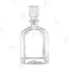 Botella de Vidrio de Alta Gama para Whisky Vista a la Montaña Botella Nube Grado Alimenticio 750ml Botella de Vino Tinto Brandy Vodka Botella Vacía