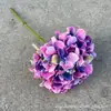 Flor artificial, hortensia grande, hortensia de verano interminable, hotel, decoración floral artificial para bodas, flores falsas para bodas.