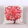 Almohada de lino Suministro Chongyi Almohada de lino Sin relleno Árbol de la vida Imagen Impresión digital Decoración de lino Venta al por mayor