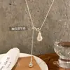 Colar Puxador de Pérola Barroca Irregular Francês Feminino Luxo Leve Nicho High-End Corrente da Clavícula Acessórios Colar