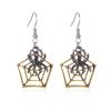 Aretes de serie de Halloween al por mayor del fabricante, aterradores y divertidos, fantasma, murciélago, araña, aretes de calavera
