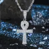 Amazon Transfronterizo Accesorios de Joyería con Forma de Cruz Colgante Moda Versátil Cadena de Colgante Hip-Hop Venta al por Mayor
