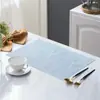 Jogo Americano Isolante Estilo Europeu Jogo Americano Ocidental Anti-Escaldante Impermeável Tapete de Mesa Estilo Japonês Tapete de PVC para Bife Tapete de Prato Jogo Americano