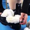 Botas de Nieve de Cuero Suave, Botas para Mujer, Nuevo Estilo Invierno 2025, Botas de Algodón Acolchadas y Forradas de Lana, Suelas Gruesas, Aumentan la Altura y Zapatos de Algodón Cálidos para Mujer