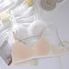 Roupa Íntima Personalizada para Meninas nas Fases de Desenvolvimento Secundária e Terciária, Cor Sólida, Sem Aro, Sutiã Push-Up para Alunas do Ensino Fundamental II e Médio, Produto Novo