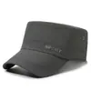 Chapéu Masculino de Verão Chapéu de Sol Respirável Chapéu de Topo Plano Chapéu de Sol Casual para Exterior Tendência Chapéu de Secagem Rápida para Homens de Meia-Idade