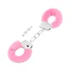 Algemas de Pelúcia Metálica para Simulação Erótica SM, Acessórios Sexuais para Treinamento e Bondage, Produtos para Adultos Dropshipping