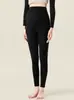 Leggings térmicos de doble cara para maternidad con cintura alta, no apretados, no se caen, elásticos, ajustados, adecuados para el embarazo y el yoga