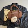 Bolso Satchel Bowling Coreano para Mujer 2024 Nuevo Moda Trendy Retro Bolso Cuadrado Pequeño Bolso de Hombro Simple Bolso Cruzado