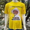 Camisa de Publicidade para Exportação do Fabricante Camiseta Camiseta Africana de Votação Logo de Cabeça Humana Camisa para Eleição de Uganda 2026 Camiseta 100% Poliéster