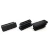 Tapón de tubo cuadrado largo de acero inoxidable, tapón interior de plástico, tapón rectangular a prueba de polvo, accesorios para muebles, mesas y sillas, fabricantes de cubiertas de pie de PE