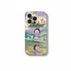 Funda de teléfono Bola Pequeña de Pastizal, adecuada para Apple 17 Pro Max, con un diseño tipo película, linda y adecuada para niñas, también disponible para Huawei y Xiaomi 17