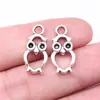 21x10mm 1.2g Prata Antiga Venda Direta da Fábrica Acessórios Retrô Mais Vendidos Pingente de Coruja