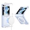 Adecuado para Funda de Teléfono Móvil Samsung Z Flip7/6/5 4/3 Bisagra de Bolsa de Aire Carga Inalámbrica Anillo Magnético Cubierta Protectora Anticaída