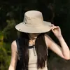 Sombrero de Senderismo de Ala Ancha Verano al Aire Libre Camping Pesca Desierto Sombrero de Vaquero Protección Solar Sombrero para el Sol para Mujeres