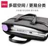 Maletín de Delí Bolso de Negocios Portátil Bolso de Lona Profesional para Hombres Bolso con Cremallera de Información para Hombres Bolso para Oficina y Conferencias