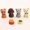 Fabricantes que venden micro paisajismo de cachorros de cuatro colores, resina, simulación creativa, perro de dibujos animados, decoraciones de jardinería, al por mayor