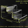 Estante de Exhibición Transparente Acrílico de Tres Niveles para Cosméticos, Estante de Almacenamiento en Forma de Escalera, Zapatero