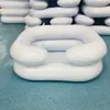 Tina Inflable para Lavar el Cabello con Almohada Integrada, Lavabo Inflable de PVC, Tina para Pies, Tina Inflable de Emergencia para Adultos