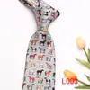 Corbata Estampada para Hombre Ler Estilo Europeo y Americano Corbata Floral de 8 cm Versión Coreana Caballo de Dibujos Animados Corbata para Novio de Boda Fabricante