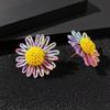 Brincos de Flores de Grama Rafi Novos Transfronteiriços 925 Prata de Alto Padrão Brincos com Pino de Prata Estilo Boêmio para Viagem Joia Pat