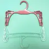Fábrica Produce Set de 3 Piezas de Color Sólido Transparente de Tres Capas para Colgar Ropa Interior, Colgadores de Plástico Impresos para Exhibir Ropa Interior