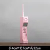 Modelo de teléfono móvil nostálgico retro, simulación de escenario, decoración de ventana, estilo chino, accesorios de vestuario antiguos