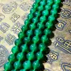 Pulseira de Ágata Verde Natural com Contas Semi-Prontas Acessórios para Joias DIY Contas Soltas de Ágata Atacado Novo Estilo Chinês
