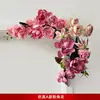 Decoración de habitación de boda con arreglos florales temáticos de amor, incluyendo flores artificiales de esquina, decoración de habitación de boda y coronas artificiales para las habitaciones de los novios, con caracteres auspiciosos