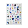 Lindas Pegatinas para Uñas de Medusa Jelly con Adhesivo Trasero, Adorables Pegatinas de Animales Jelly para Arte de Uñas DIY Accesorios Modelo Sl