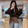 Bufanda de Seda con Puntos de Larga Caída Cuello Alto Sentido de Alta Gama para Mujer 2025 Nueva Bufanda Coreana para Cuello Cinta Cinturón