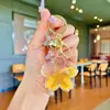Llavero Creativo Serie Océano Relleno de Aceite Pez Payaso Estrella de Mar Pez Pequeño Colgante de Bolso Decoración de Llavero