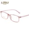 2019 Nueva montura de gafas coreanas transparentes, montura de gafas para mujer, fabricante TR90, gafas lisas, cliente 8056