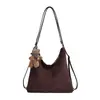 Bolso de Peluche Suave Retro Estilo Panera para Mujer 2026 Nuevo Otoño Invierno Popular de Gran Capacidad con Correa Única Bolso Cubo
